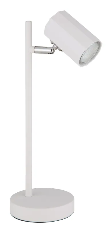James 35cm Blanco lámpara de escritorio De Globo Lighting - James &auml;r en modern och funktionell bordslampa som imponerar b&aring;de estetiskt och tekniskt.