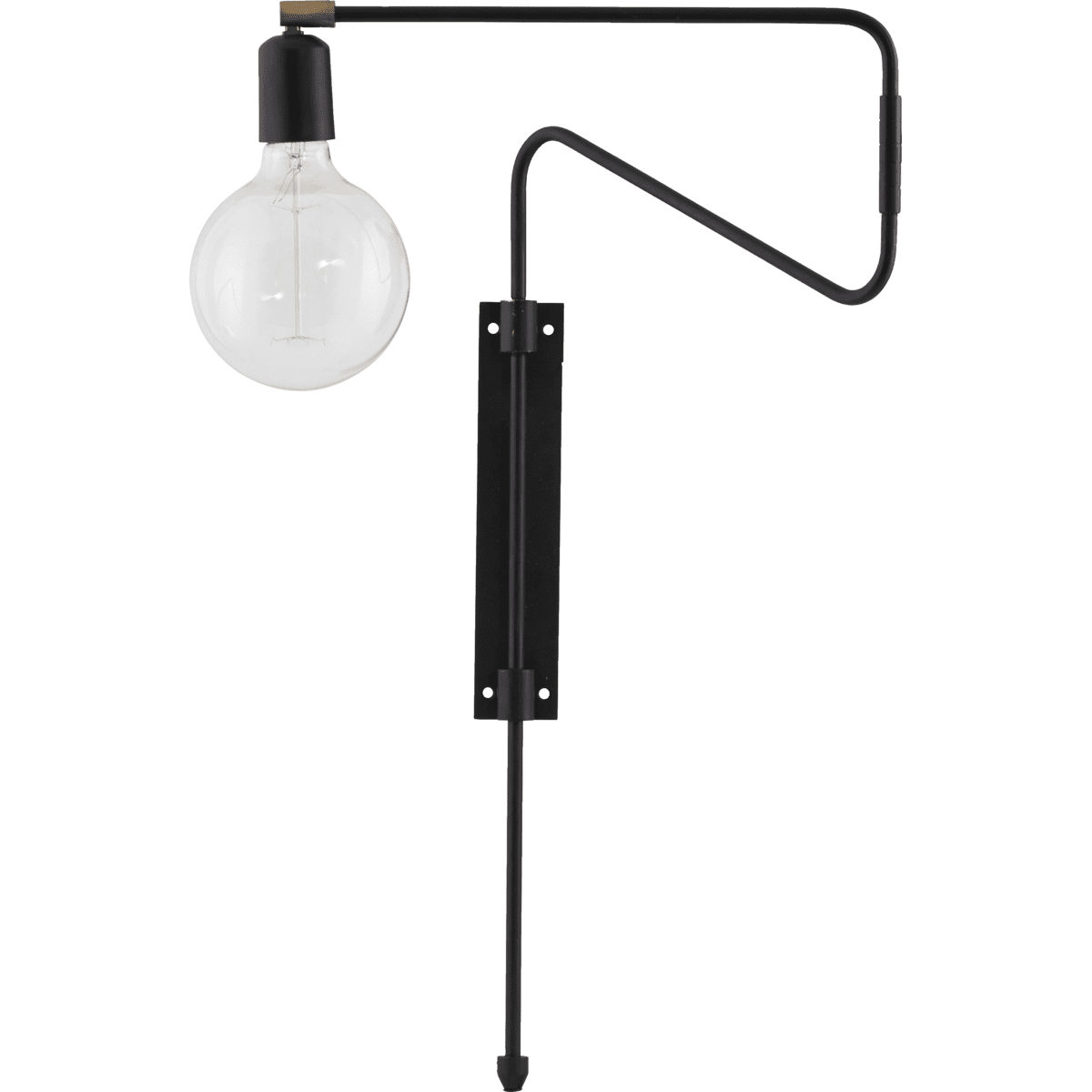 Swing 35cm Negro lámpara de pared De House Doctor - Swing de House Doctor es una l&aacute;mpara de pared diferente y con un aspecto emocionante.