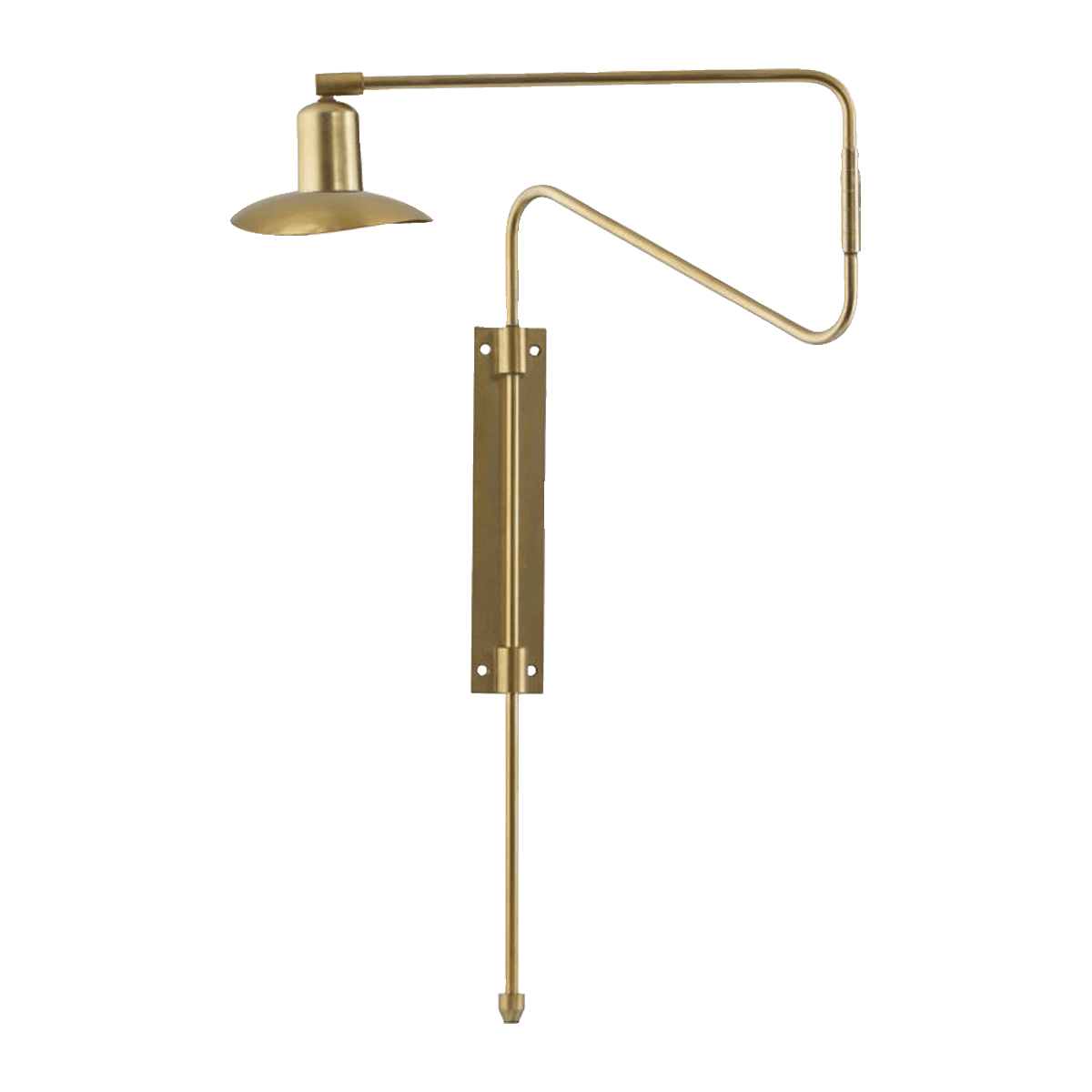 Swing 35cm Latón lámpara de pared De House Doctor - Agregue un toque de elegancia a su hogar con esta elegante l&aacute;mpara de pared con el distintivo estilo oscilante y acabado de lat&oacute;n.