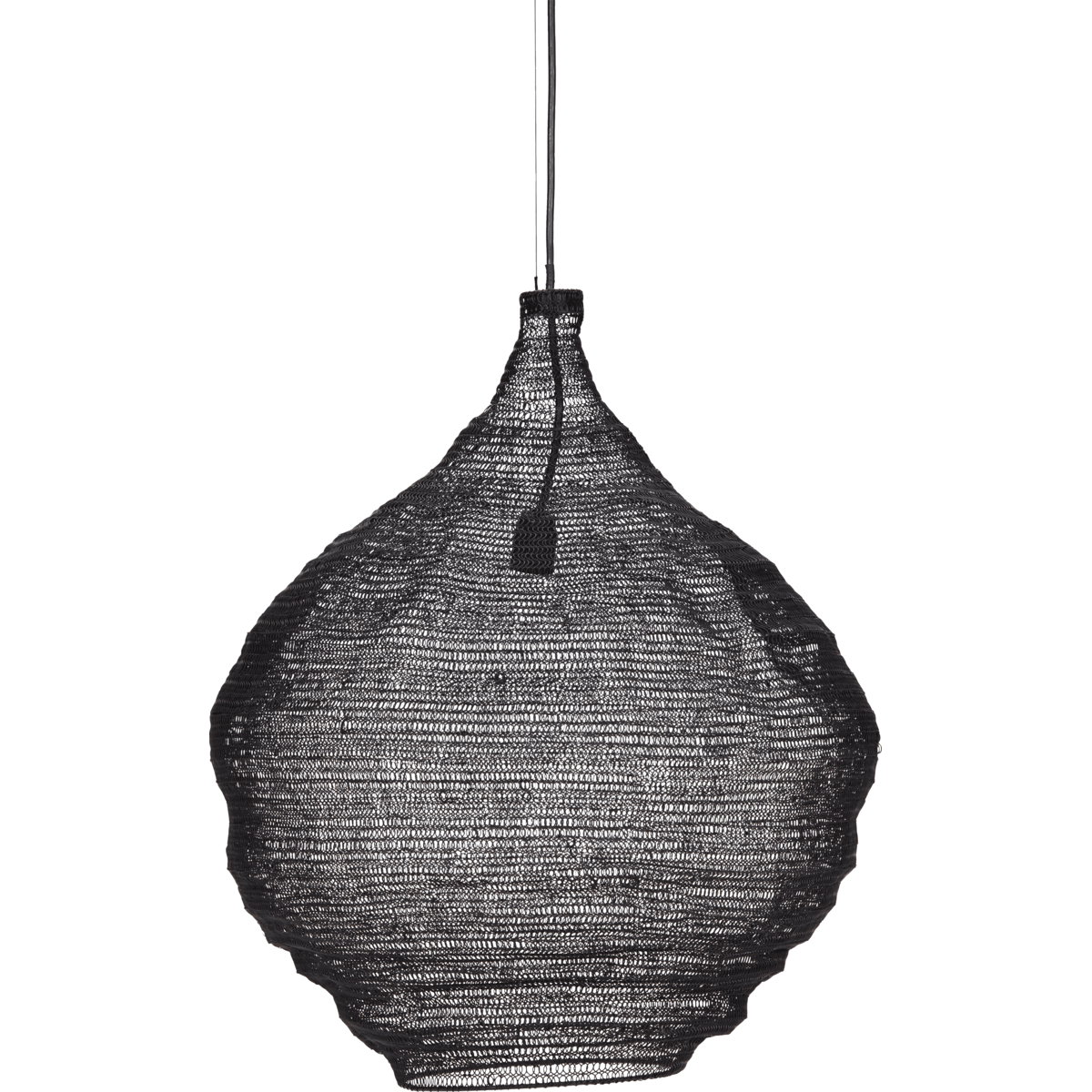 Mesh Ø60 Negro Lámpas de techo De House Doctor - Cuelga la lámpara de techo de House Doctor sobre la mesa del comedor, en un rincón de la sala de estar o en el pasillo para difundir una luz maravillosa.