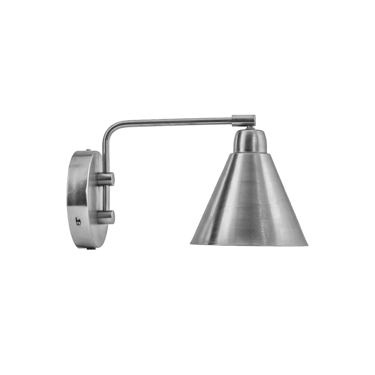 Game 30cm Plata cepillada lámpara de pared De House Doctor - El cable textil con un dise&ntilde;o gr&aacute;fico en zigzag le da un toque moderno, convirti&eacute;ndolo en un elegante complemento para la cama, el sof&aacute; o el pasillo.