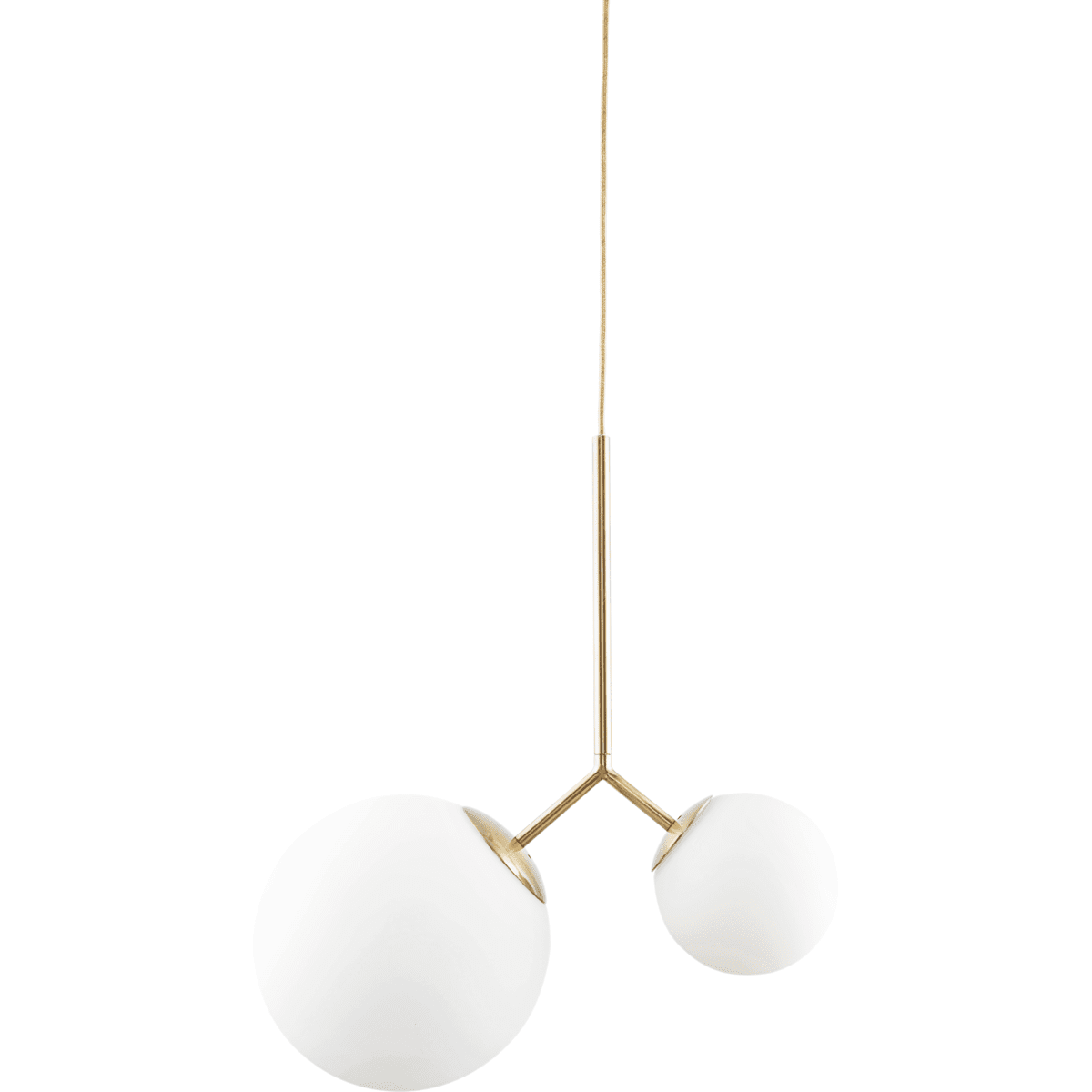 Twice 70cm Latón Lámpas de techo De House Doctor - Úselo en el recibidor, encima de la mesa del comedor o en un rincón de la sala de estar y cree un brillo maravilloso y único en el interior.