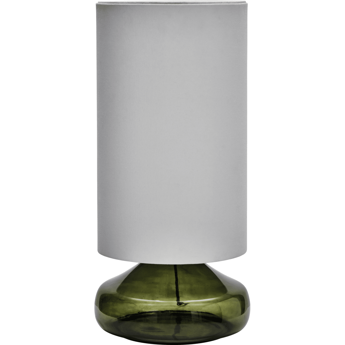 Matte 68cm Verde lámpara de mesa De House Doctor - Transforma tu hogar con esta elegante lámpara de mesa que combina una base de cristal verde con una pantalla de color crema claro.
