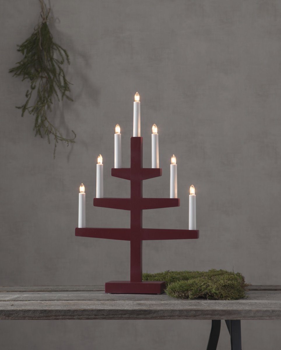 Trapp ROJO De Star Trading - El candelabro tiene una longitud de cable de 180 cm.