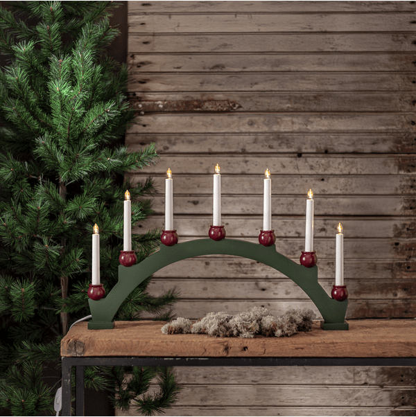 Mora Verde De Star Trading - Incluye un cable blanco de 1,8 m de largo, interruptor de encendido/apagado y enchufe.