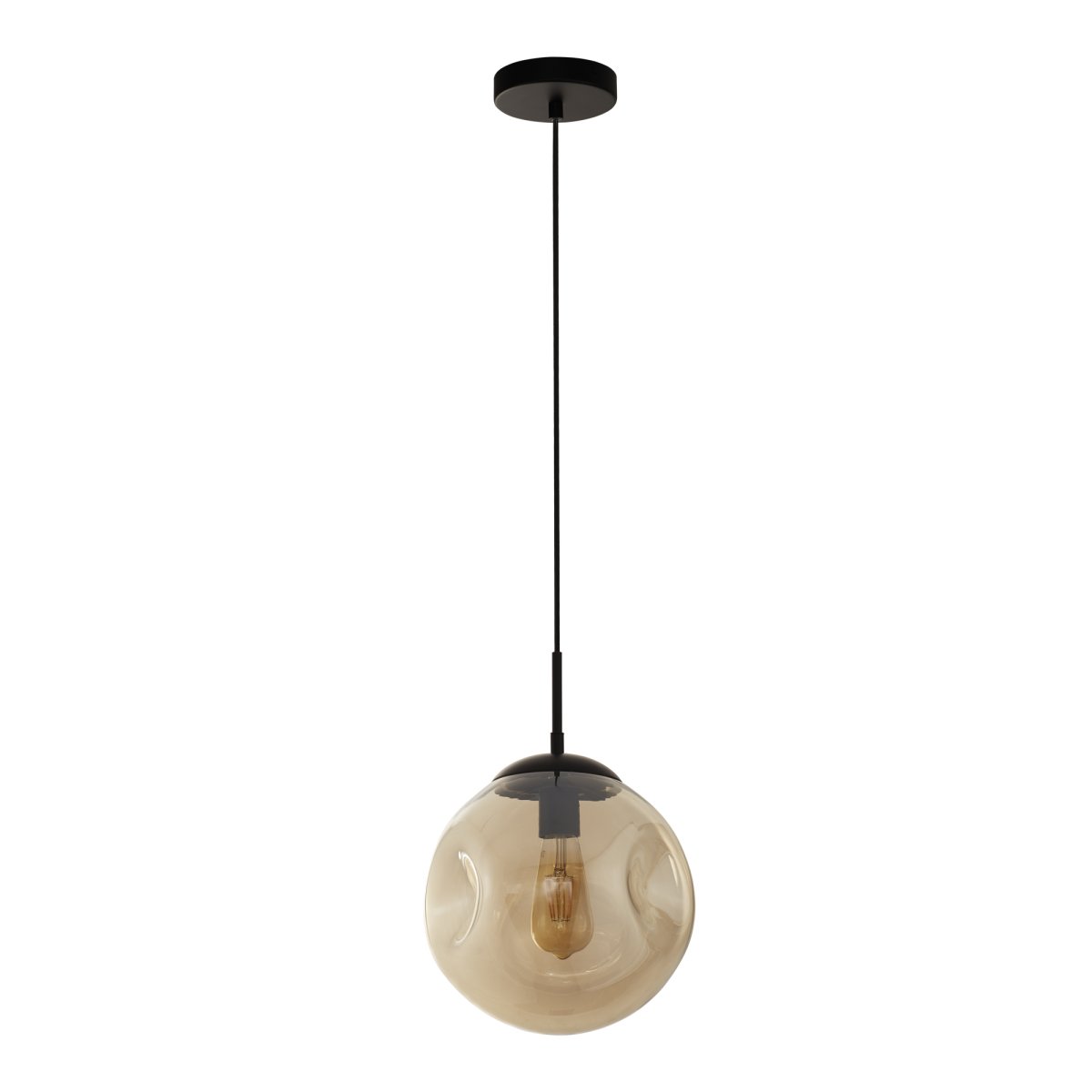 Punch Ø25 Champán Lámpas de techo De Searchlight - Punch es una elegante lámpara de techo con pantalla de cristal color champán que crea un ambiente cálido.