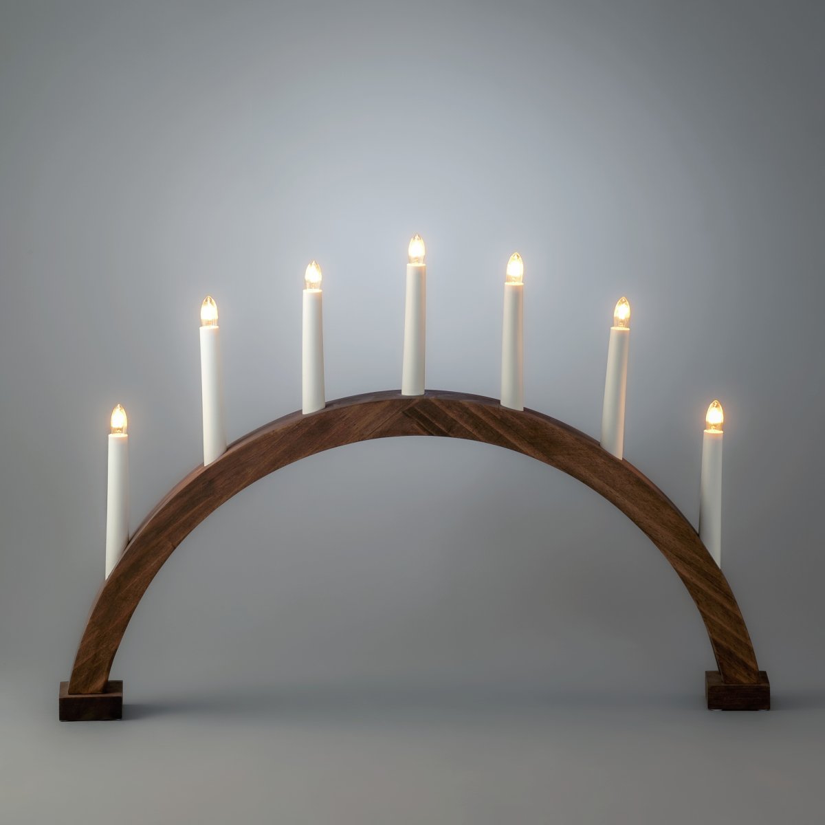 Arch 7 Lights Marrón De Konstsmide - Incluye un cable de 1,7 m, interruptor de encendido/apagado y enchufe.