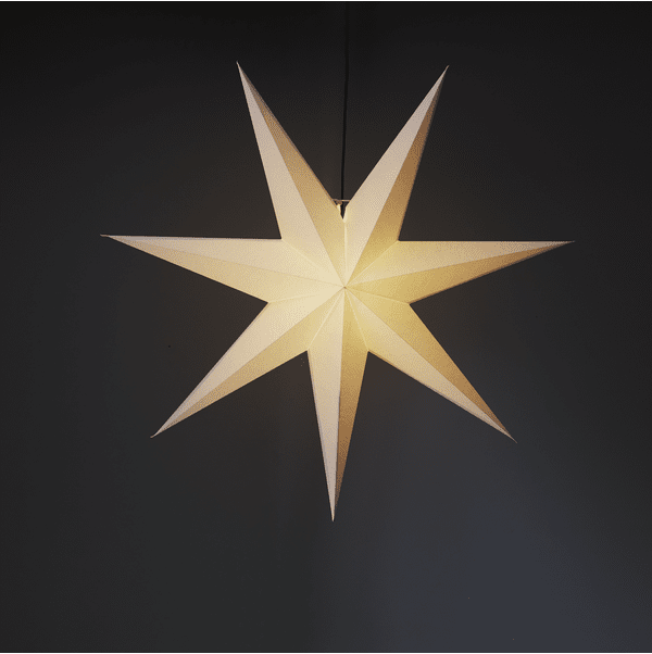 Frozen Ø100 Blanco De Star Trading - Estrella de papel blanca de 100 cm de di&aacute;metro.