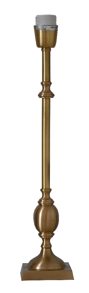 Charlstone 50cm Mässing base de lámpara De Hallbergs - M&auml;ssingsfinishen tillf&ouml;r en varm ton och g&ouml;r Charlstone enkel att kombinera med olika f&auml;rger och material.