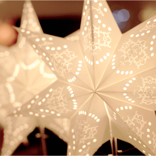 Sensy Ø34 Blanco De Star Trading - Las estrellas en la base en color plata cl&aacute;sico.