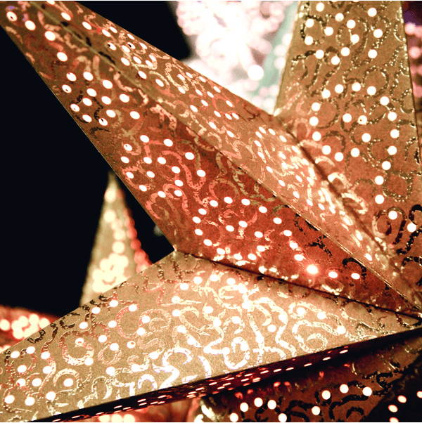 Antique Ø60 Oro De Star Trading - Estrella dorada de 60 cm de diámetro.