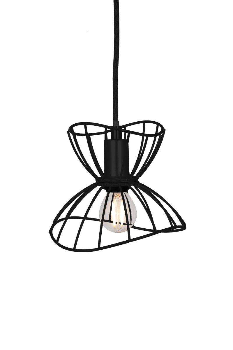 Ray Ø16 Negro lámpara de ventana De Globen Lighting - Las dos pantallas se pueden colocar de diferentes maneras: apiladas una sobre otra o montadas una dentro de la otra para crear una lámpara colgante de menor altura.