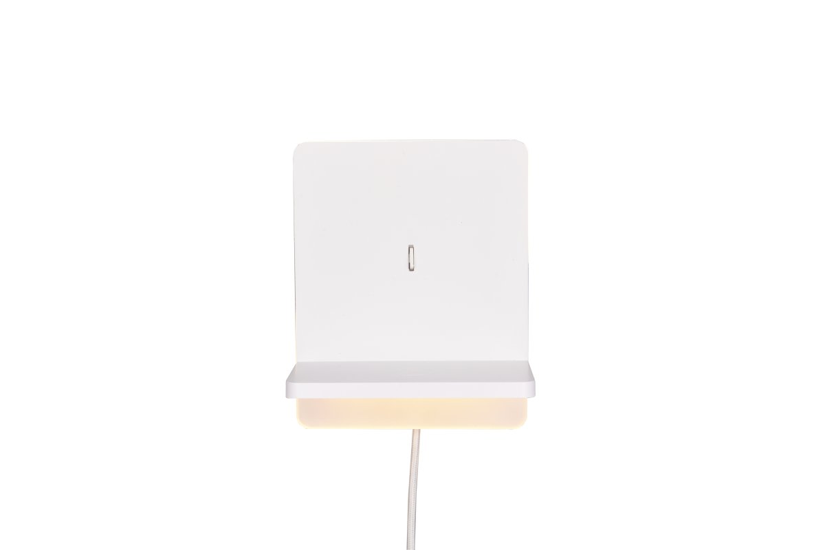 Fairfield 20cm Blanco lámpara de pared De Trio Lighting - La función FLEXconnect permite tanto la instalación permanente como la instalación con cable y enchufe de pared.