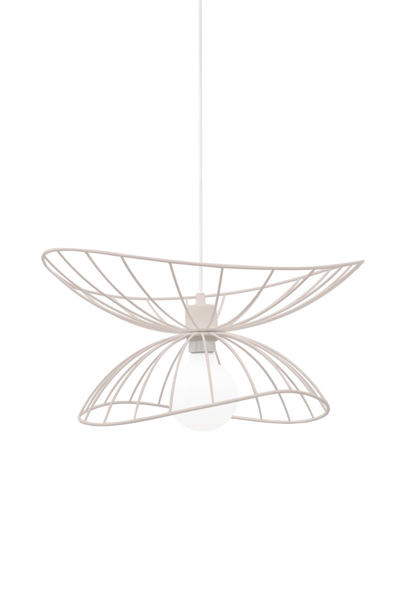 Ray Ø45 Beige Lámpas de techo De Globen Lighting - Las dos pantallas se pueden colocar de varias maneras: apiladas una sobre otra o montadas una dentro de la otra para crear una l&aacute;mpara colgante m&aacute;s baja.