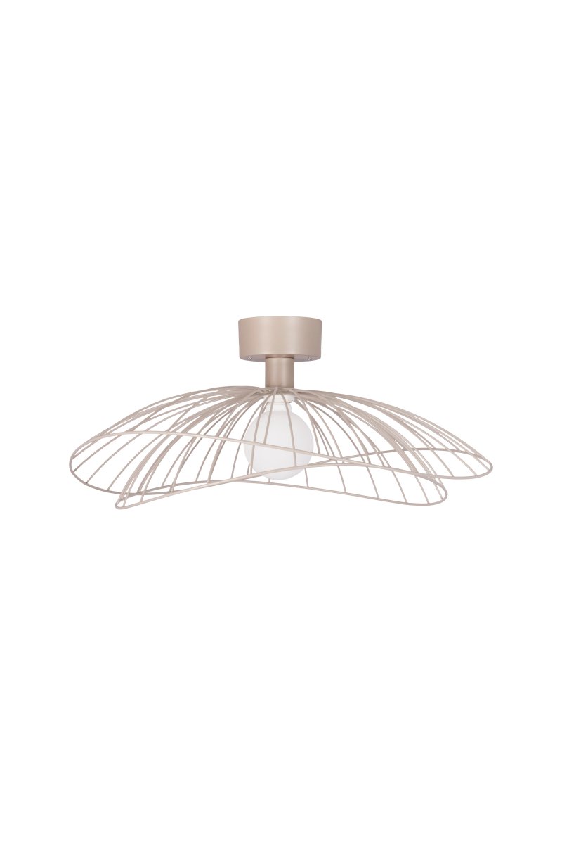 Ray Ø60 Beige lámpara de pared De Globen Lighting - La lámpara se puede montar tanto en el techo como en la pared, lo que la hace versátil.