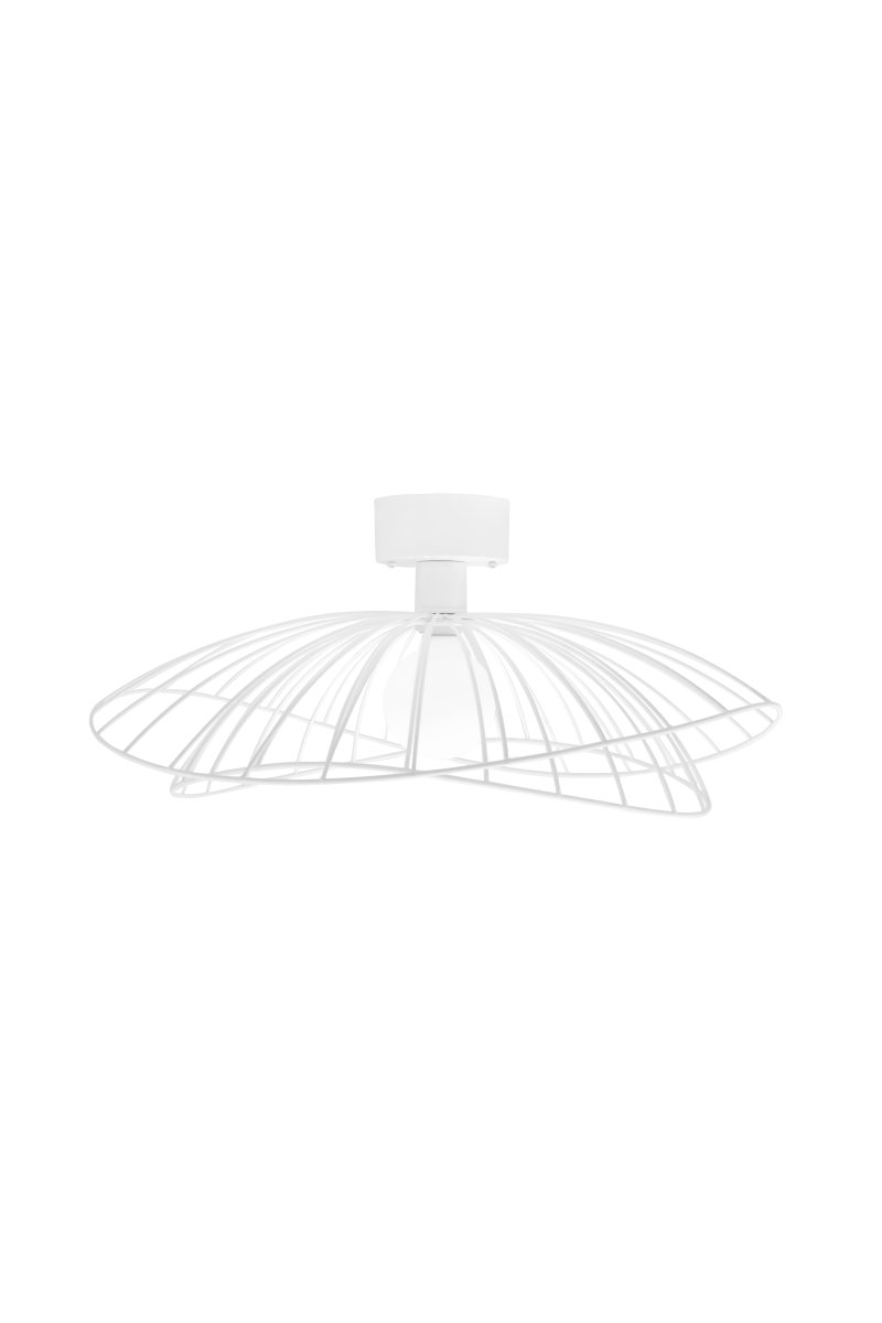Ray Ø60 Blanco lámpara de pared De Globen Lighting - La lámpara se puede montar tanto en el techo como en la pared, lo que la hace versátil.