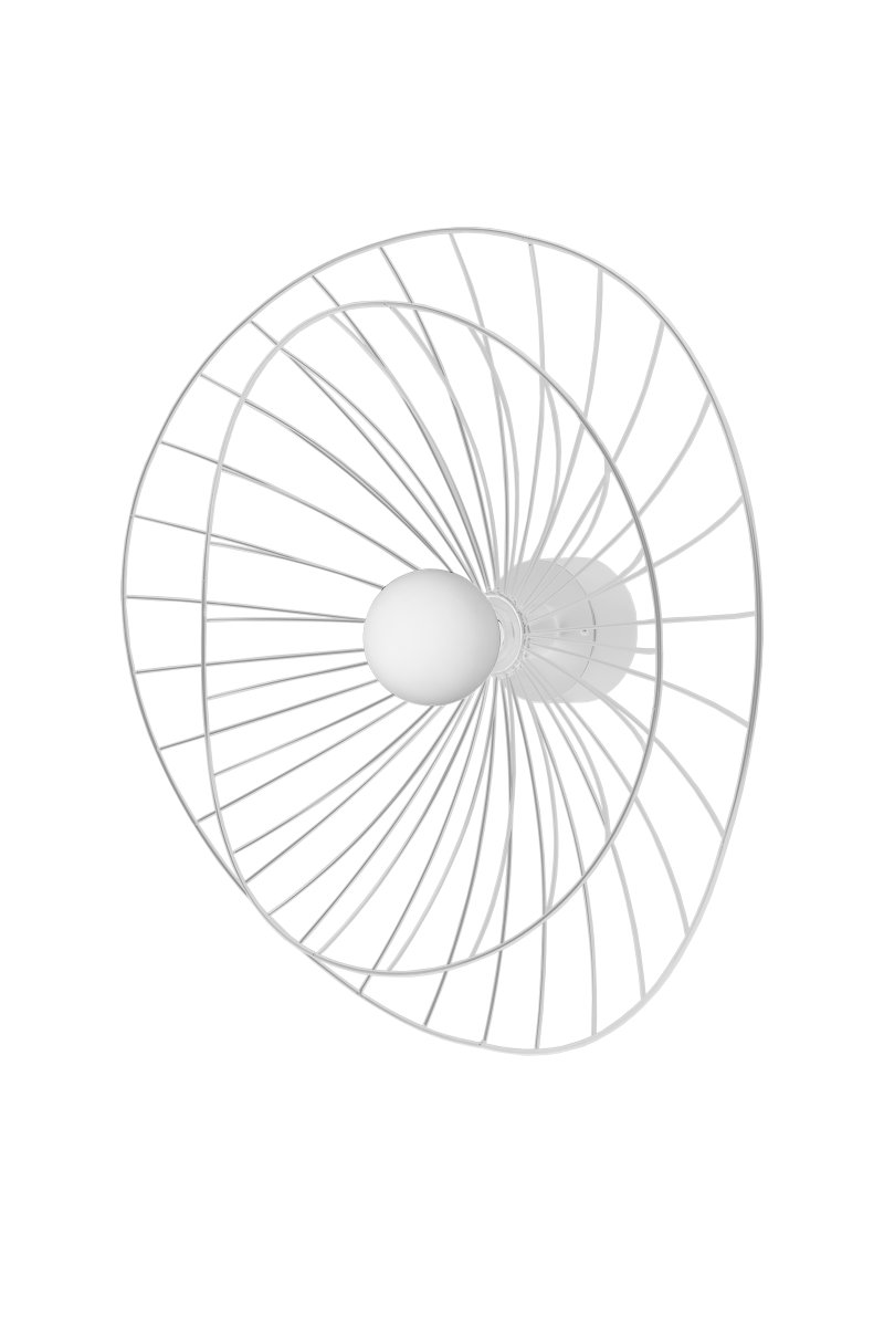 Ray Ø60 Blanco lámpara de pared De Globen Lighting - La lámpara se puede montar tanto en el techo como en la pared, lo que la hace versátil.
