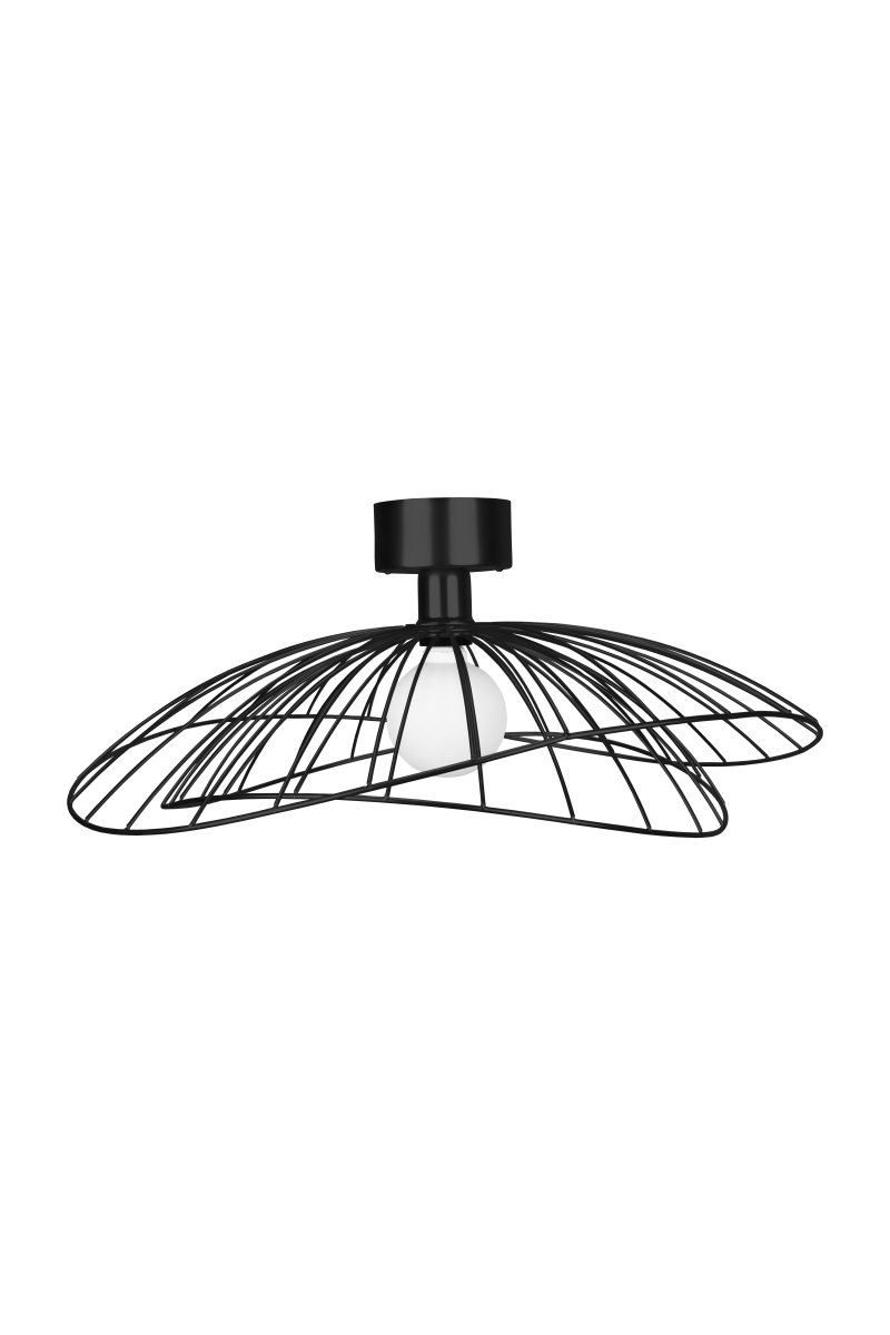 Ray Ø60 Negro lámpara de pared De Globen Lighting - La l&aacute;mpara se puede montar tanto en el techo como en la pared, lo que la hace vers&aacute;til.