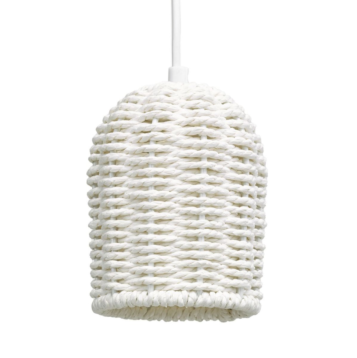 Zoe Ø10 Blanco lámpara de ventana De Oriva - Esta l&aacute;mpara de ventana de belleza natural hecha de fibra natural tejida crea una atm&oacute;sfera c&aacute;lida y acogedora en la ventana.