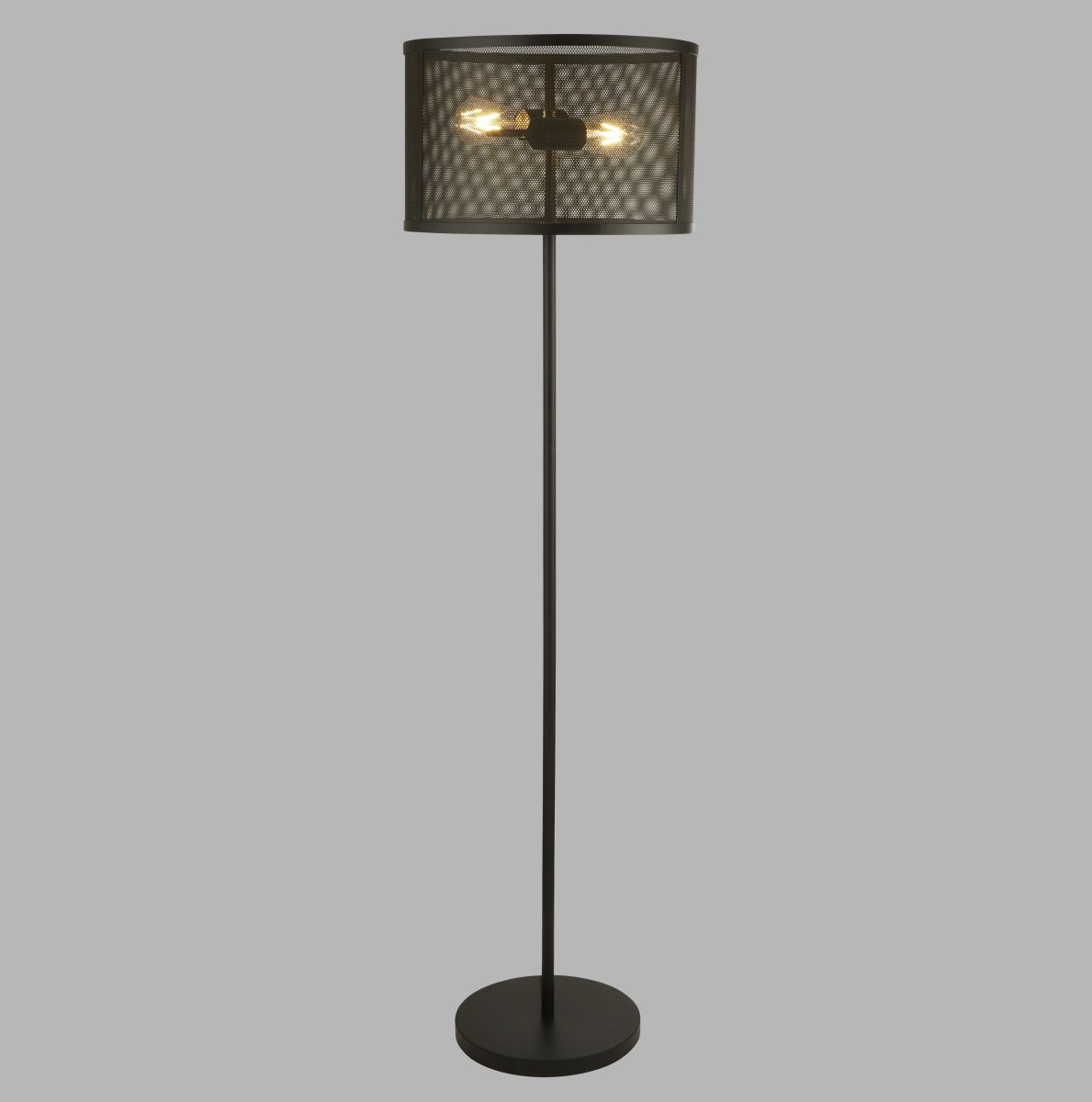 Lydia Negro lámpara de pie De Searchlight - El dise&ntilde;o elegante y el acabado negro mate hacen de la l&aacute;mpara una combinaci&oacute;n perfecta de funci&oacute;n y est&eacute;tica, ideal para realzar su sala de estar, dormitorio u oficina.