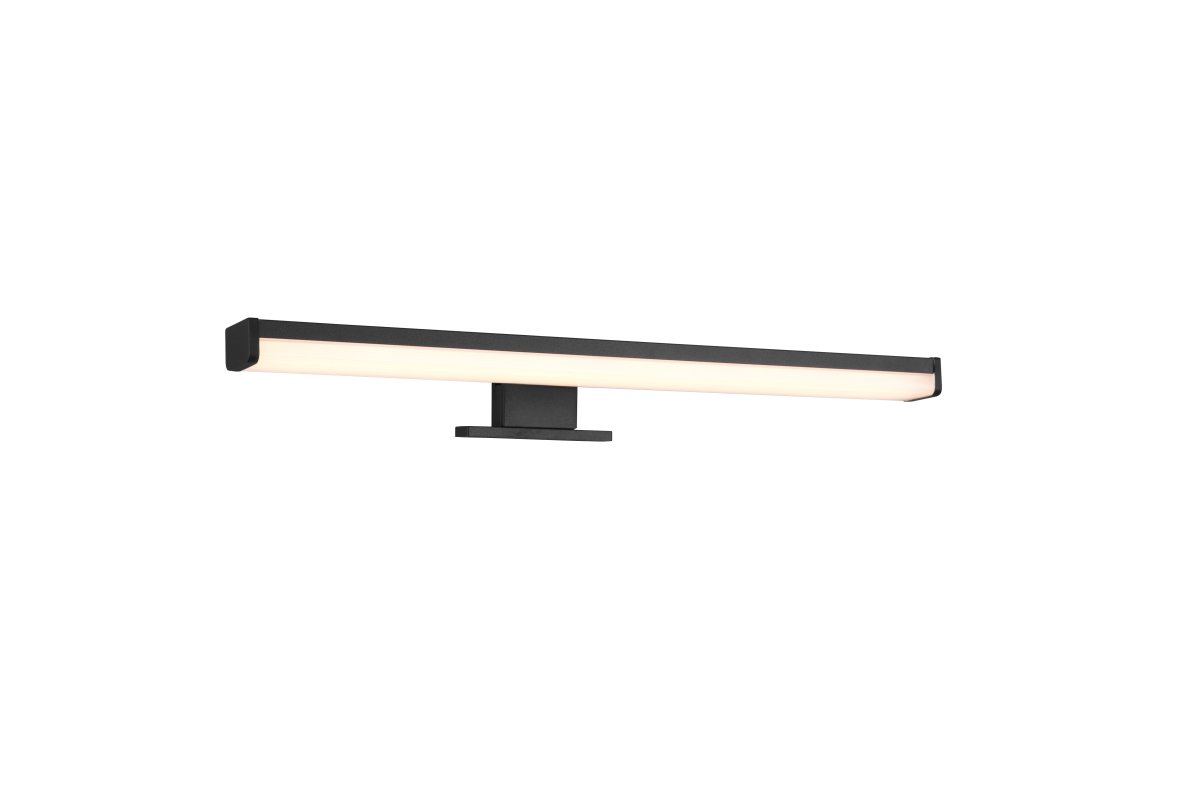 Lino 40cm Negro lámpara de baño De Trio Lighting - ¡Diseña tu baño con estilo con la lámpara de pared LINO!