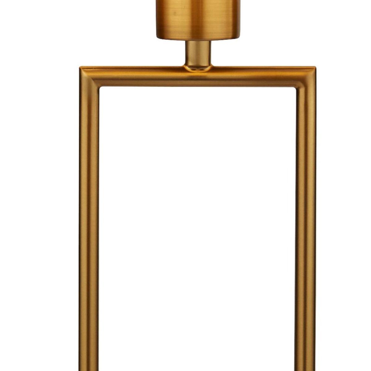 Claire 45cm Oro lámpara de mesa De Searchlight - Con su marco abierto y aireado y una base redonda de mármol, transmite una sensación moderna pero atemporal que se adapta perfectamente a interiores clásicos y contemporáneos.