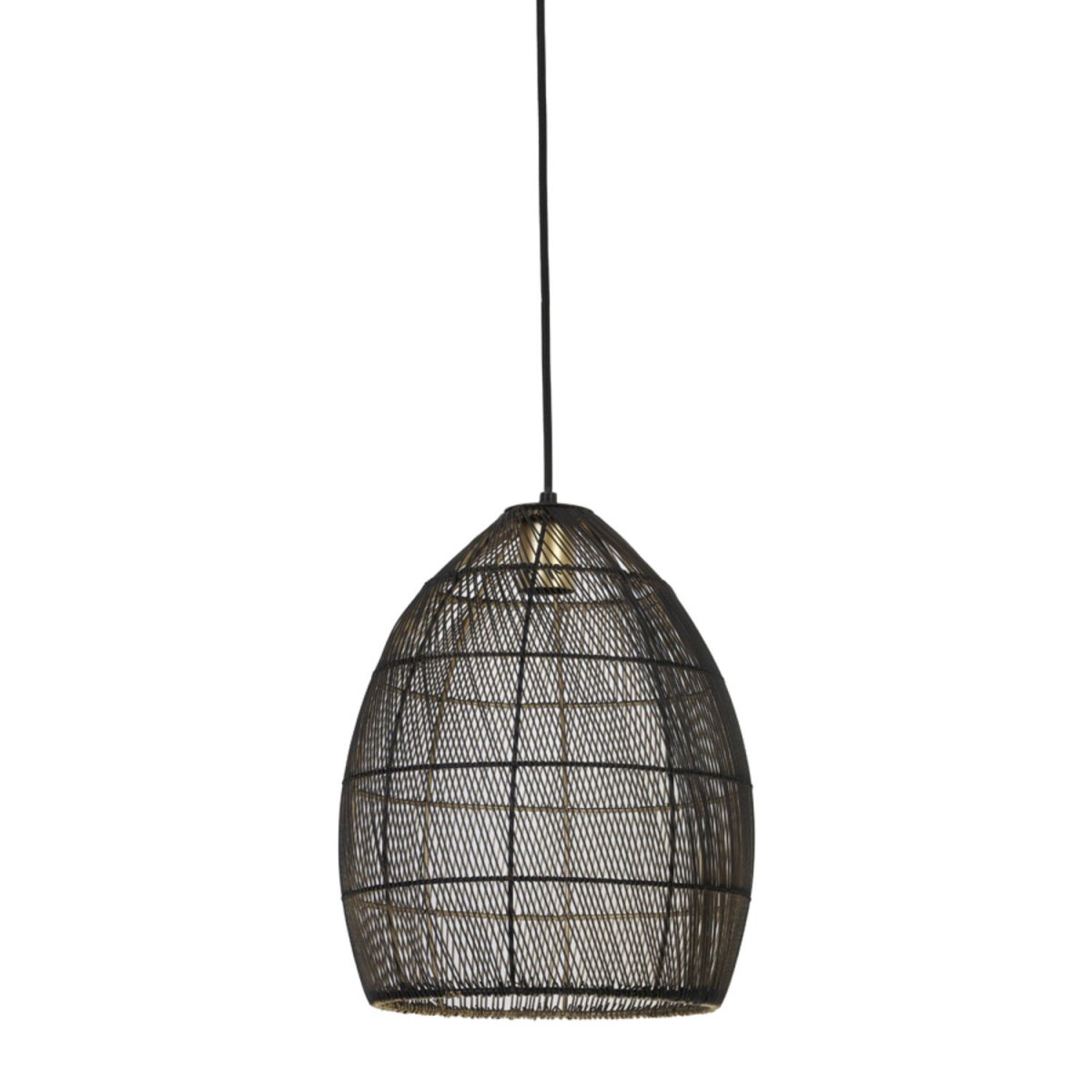 Meya Ø30 Negro/dorado Lámpas de techo De Light & Living - 