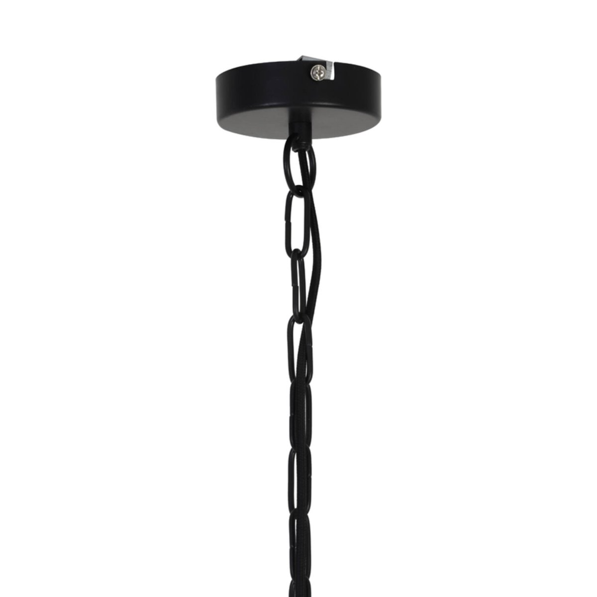 Meya Ø40 Negro/dorado Lámpas de techo De Light & Living - Meya es una elegante lámpara de techo fabricada en metal negro, cuyo diseño abierto crea una expresión aireada y moderna.