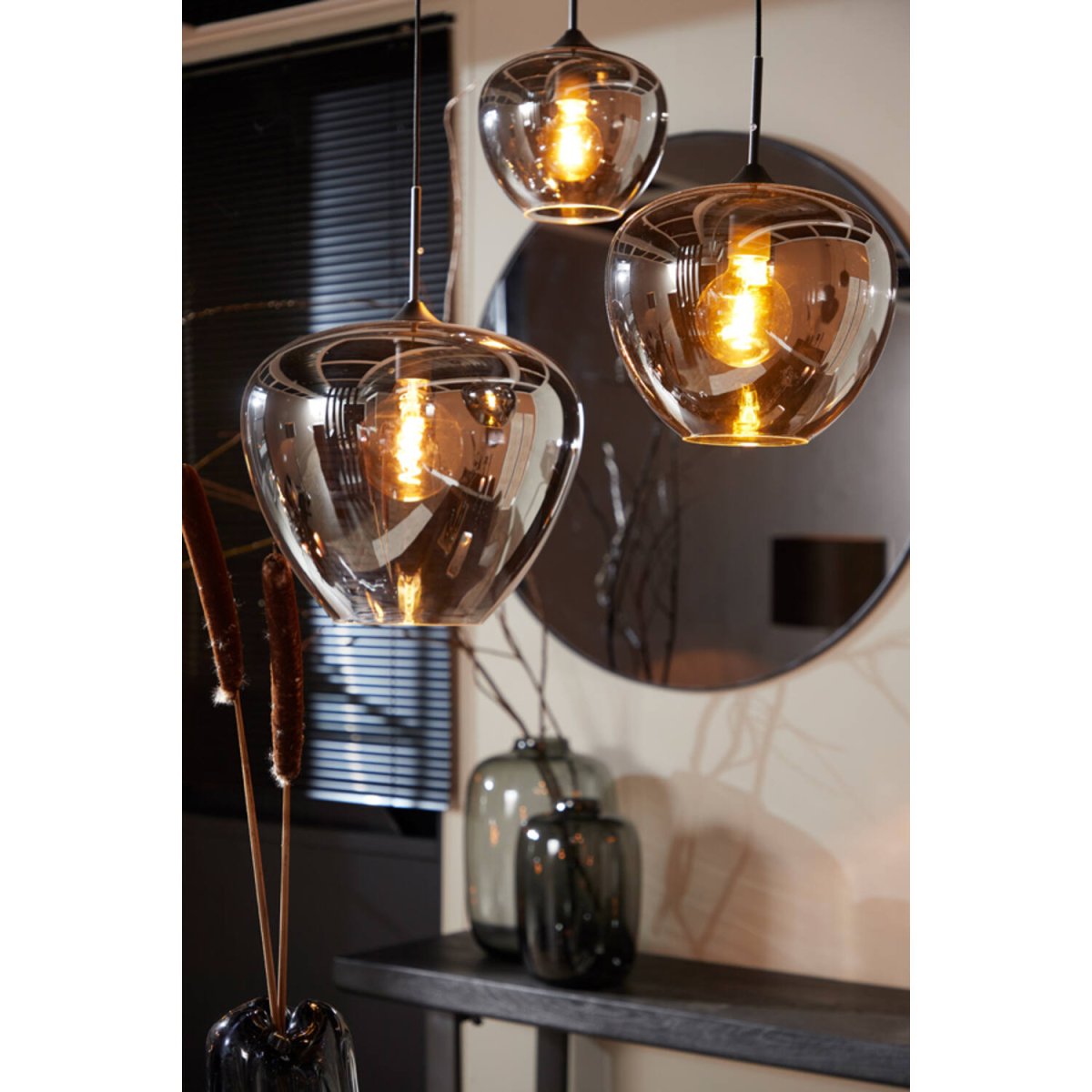 Mayson Ø40 Color humo Lámpas de techo De Light & Living - 