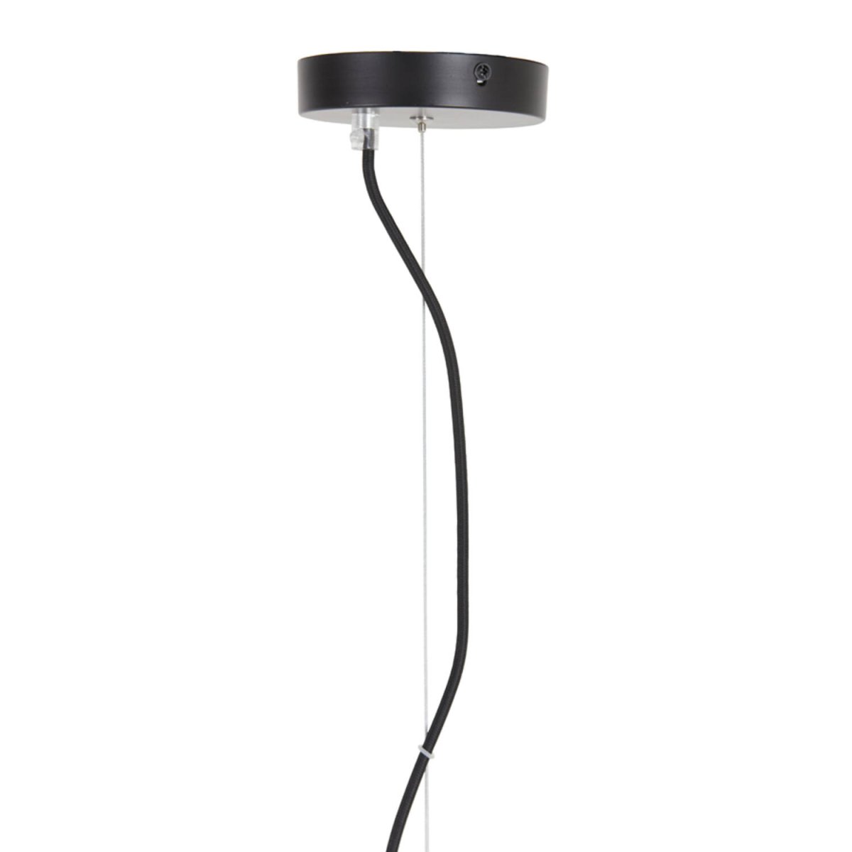 Misty Ø45 Marrón Lámpas de techo De Light & Living - Misty es una elegante lámpara de techo con cristal marrón y detalles en negro mate.