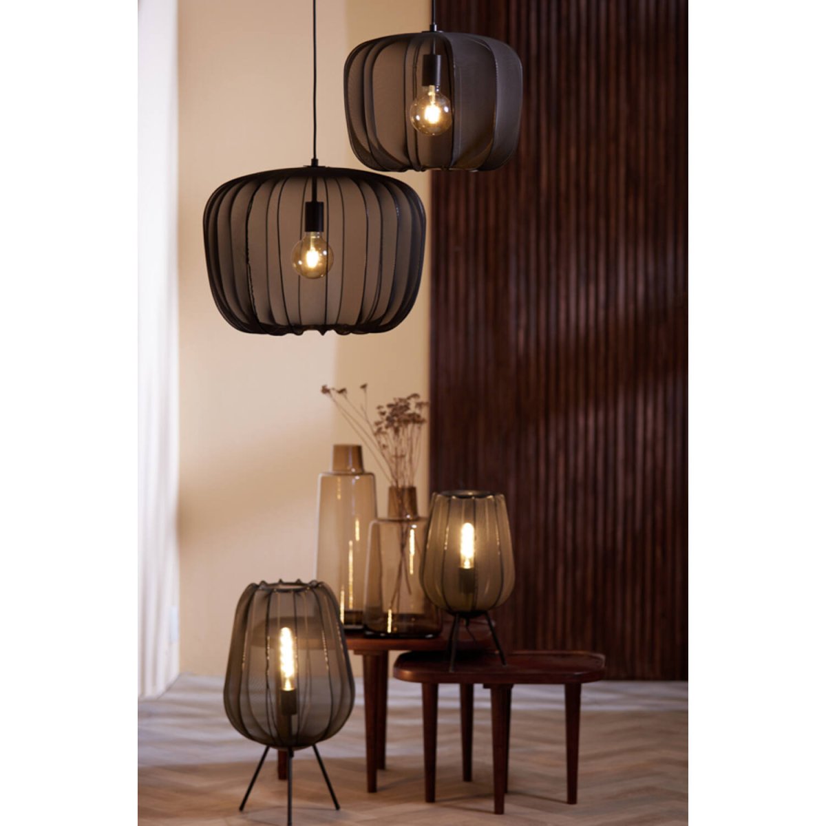 Plumeria Ø40 Negro Lámpas de techo De Light & Living - 