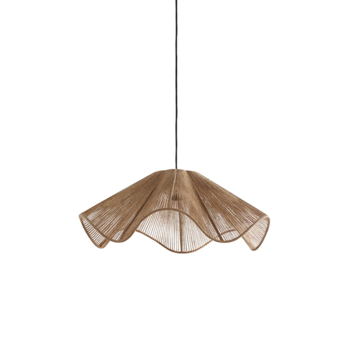 Fodara Ø60 Naturaleza Lámpas de techo De Light & Living - La lámpara Fodara cautiva con su diseño curvo, que le confiere un aspecto suave y orgánico.
