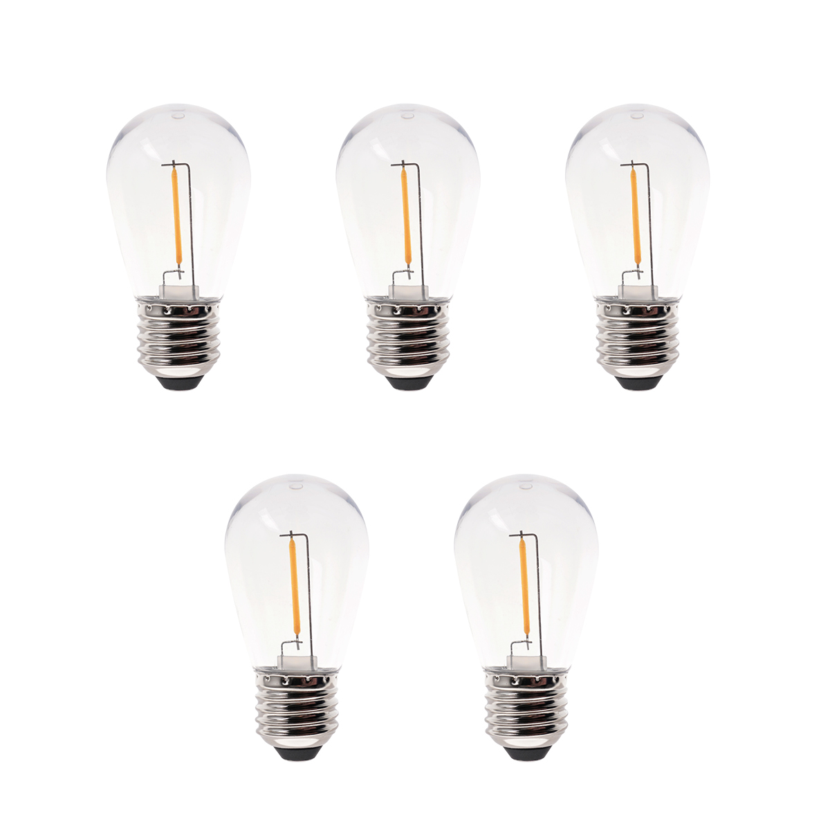 Deco bulb x 5 Transparente De Lightson - Tenga en cuenta que las fuentes de luz están diseñadas para el sistema LightsOn Garden, que funciona con 12 V CA y no se puede utilizar en luminarias normales de 230 V.