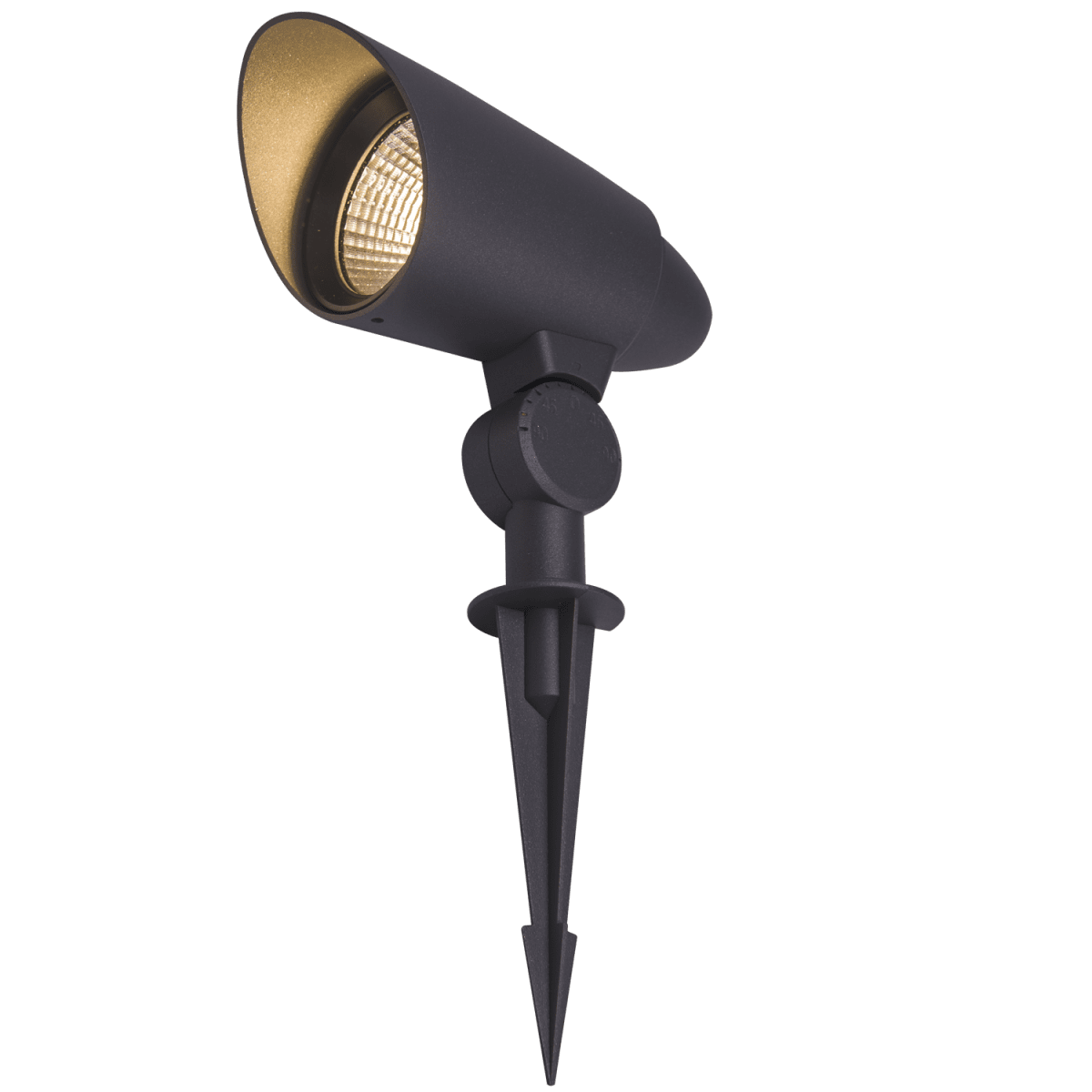 Cosmo Gris oscuro De Lightson - Den lite smalare spridningsvinkeln (24&deg;) g&ouml;r att ljuset n&aring;r l&auml;ngre och &auml;nd&aring;, p&aring; lite avst&aring;nd, kan breda ut sig &ouml;ver en tr&auml;dkrona.