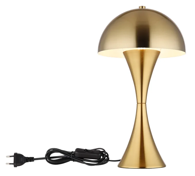 Dima 36cm Oro lámpara de mesa De Globo Lighting - Perfekt f&ouml;r moderna milj&ouml;er, d&auml;r den ger en sofistikerad touch samtidigt som den sprider behagligt ljus.