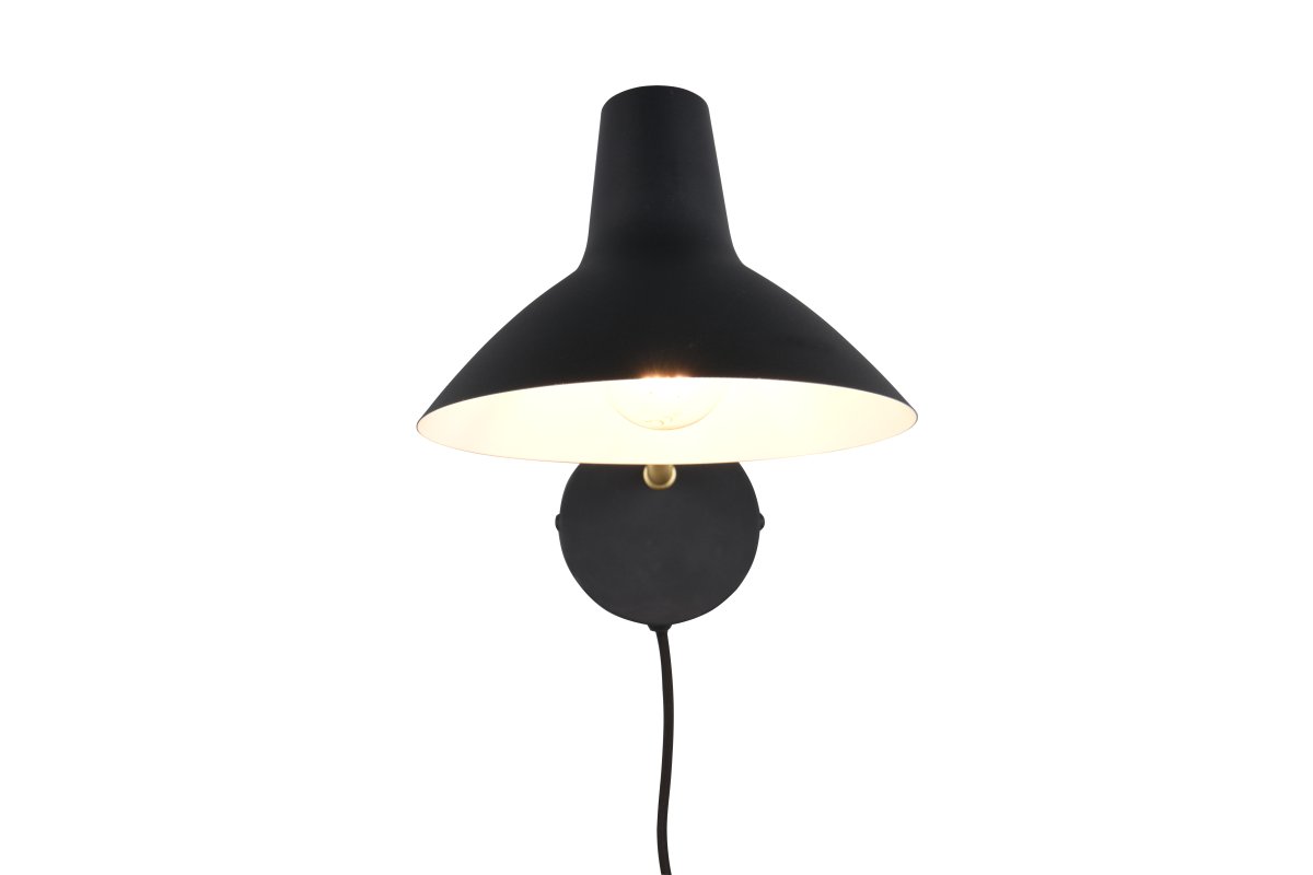 Traveller 38cm Negro lámpara de pared De Trio Lighting - 