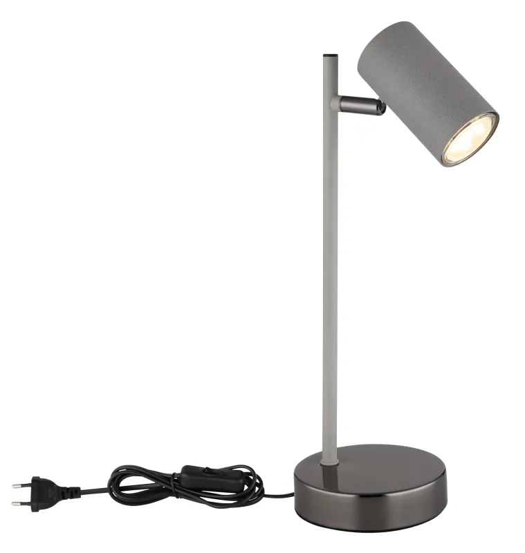Robby 35cm Gris lámpara de escritorio De Globo Lighting - Robby &auml;r en praktisk skrivbordslampa som blir ett stilfullt tillskott till ditt hem.
