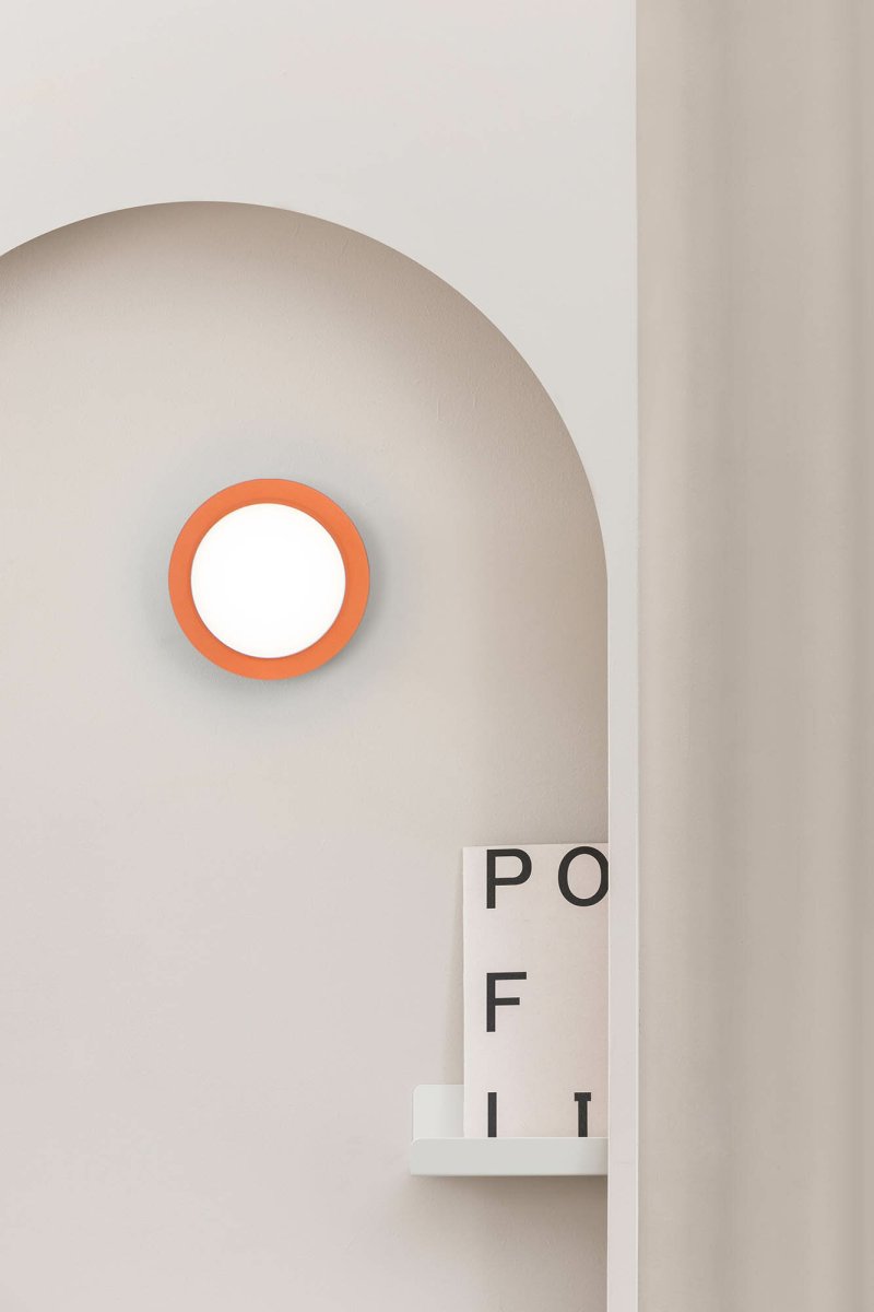 May Ø12 Coral lámpara de baño De Faro Barcelona - Con su acabado coral, su c&aacute;lida distribuci&oacute;n de luz y su grado de protecci&oacute;n IP44, se integra a la perfecci&oacute;n en salones y ba&ntilde;os.