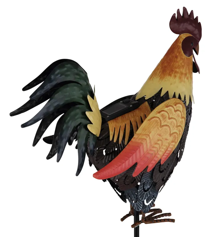 Rooster Multicolor lámpara solar De Globo Lighting - Den fungerar b&aring;de som en dekorativ detalj och en st&auml;mningsfull ljusk&auml;lla som ger din utomhusmilj&ouml; en hemtrevlig och lantlig karakt&auml;r.