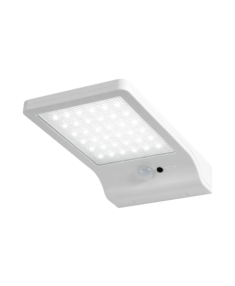 DoorLED Sensor Blanco lámpara solar De Ledvance - Con un color de luz blanco neutro de 4000K, proporciona una iluminación clara y agradable en entradas, garajes o caminos de jardín.