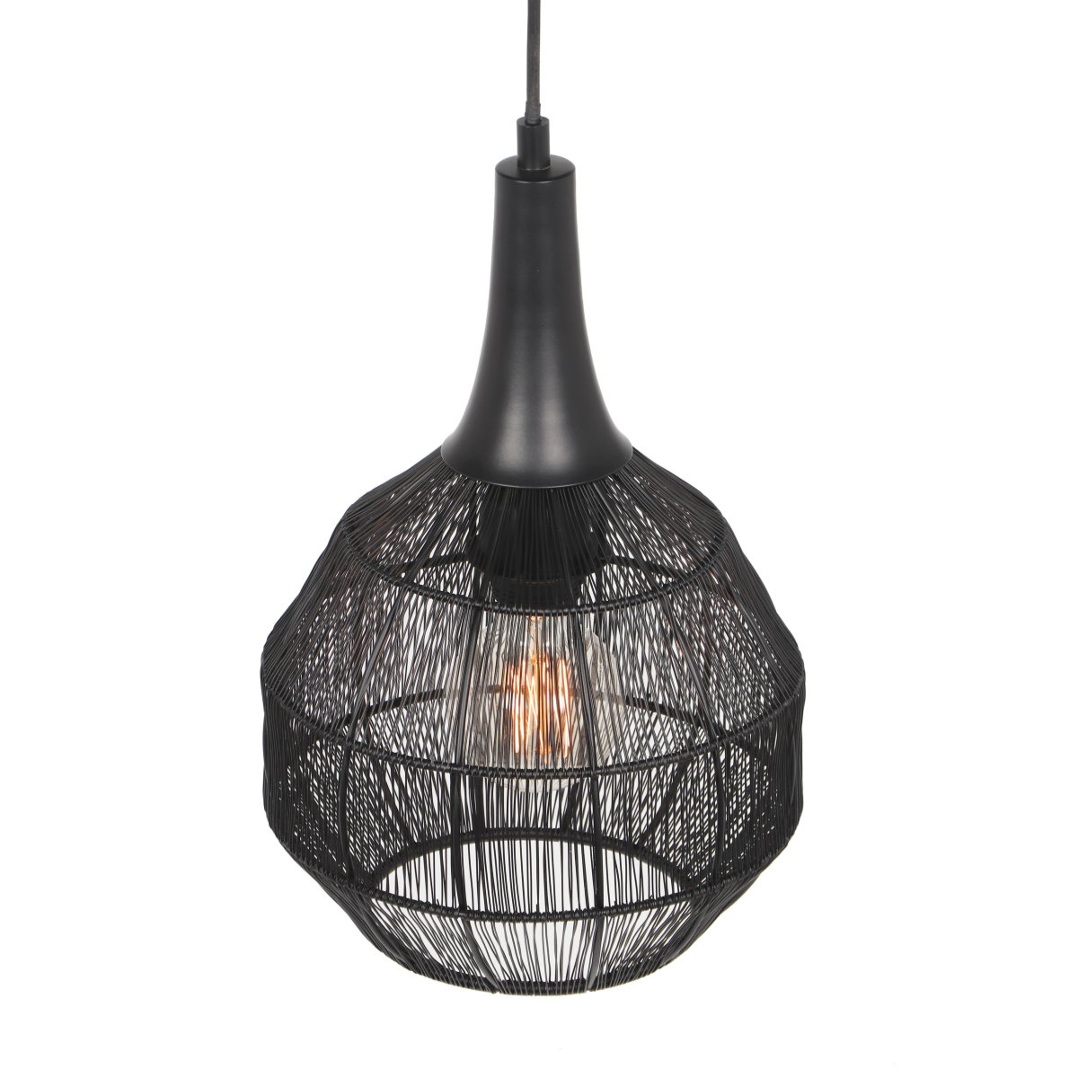 Soraya Ø26 Negro Lámpas de techo De Trio Lighting - 