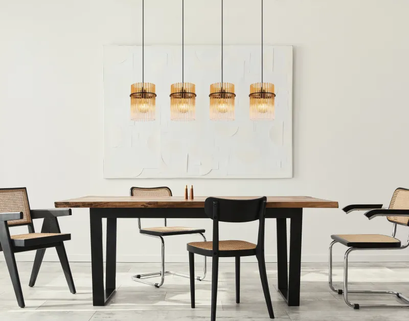 Gorley 110cm Ámbar Lámpas de techo De Globo Lighting - Gorley&nbsp;takpendel kombinerar elegant design med h&ouml;g funktionalitet och blir en sofistikerad inredningsdetalj i ditt hem.