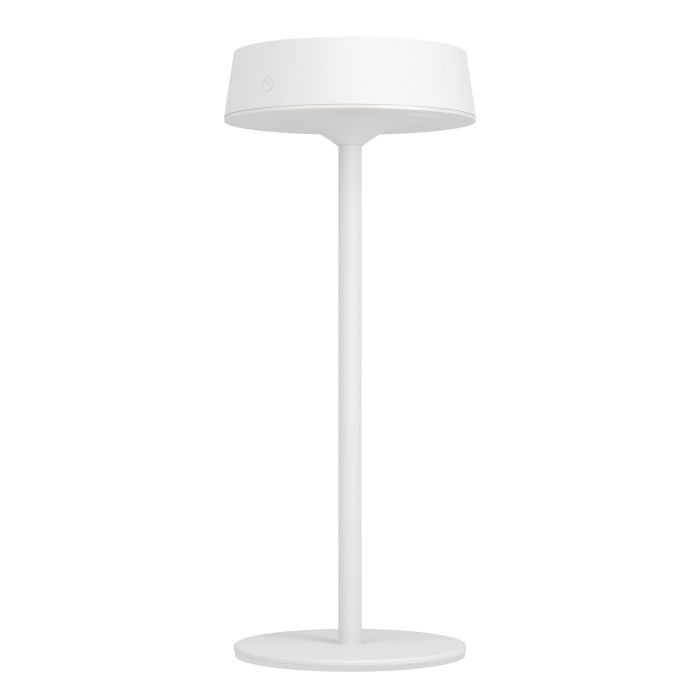 Simeri 30cm Blanco lámpara solar De Eglo - Simeri es una elegante lámpara de mesa que funciona con energía solar y que combina forma y función para uso en interiores y exteriores.