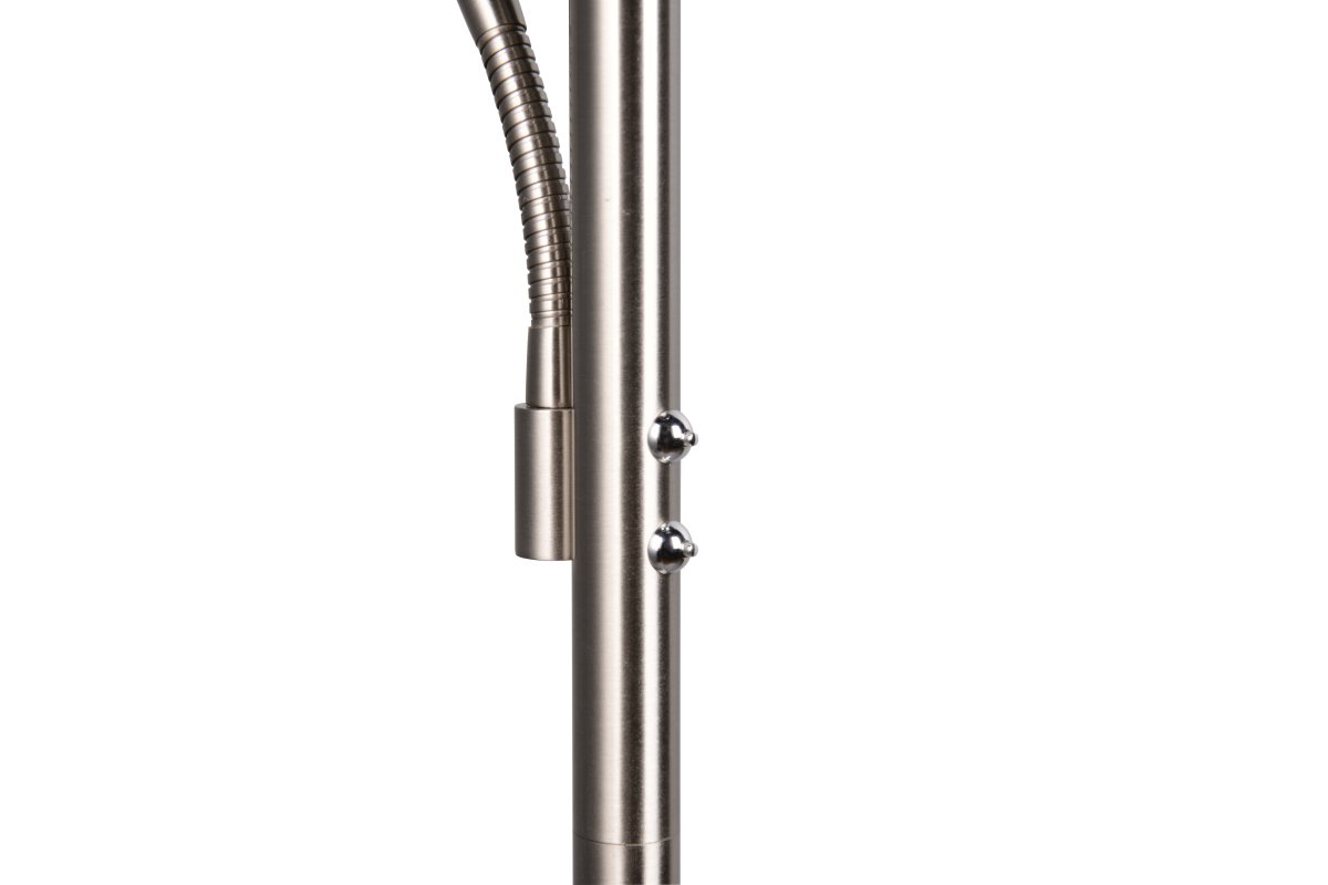 Willis acero cepillado lámpara de pie De Trio Lighting - 