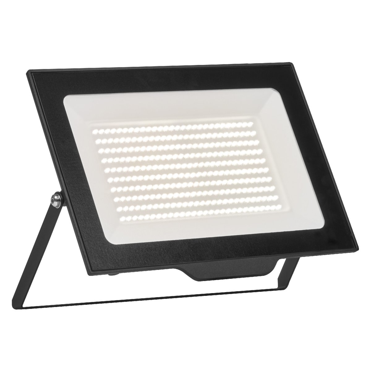Floodlight Essential 200W Negro lámpara de exterior De Ledvance - El difusor de sat&eacute;n blanco proporciona una luz homog&eacute;nea y sin deslumbramientos, creando una iluminaci&oacute;n agradable y eficaz sin sombras marcadas.