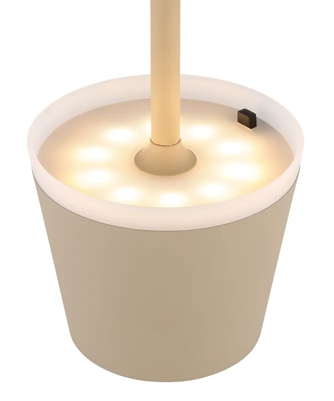 Bordslampa LED Arena lámpara solar De Globo Lighting - Den diskreta designen sm&auml;lter in i alla milj&ouml;er och med IP44-klassning &auml;r den t&aring;lig mot v&auml;der och vind.