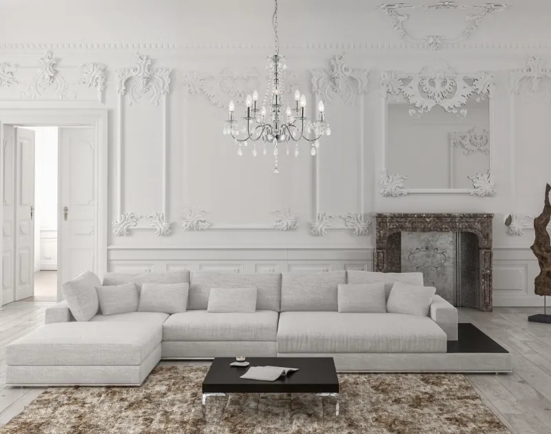 William Ø65 Cromo cristal De Globo Lighting - 