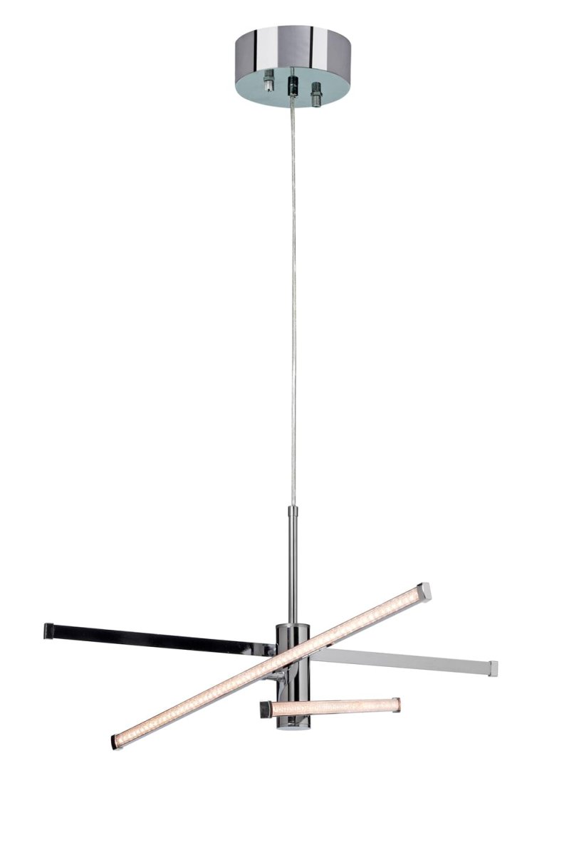 Strazza Ø62 Cromo Lámpas de techo De Cottex - La l&aacute;mpara tiene un regulador de intensidad incorporado de 3 pasos (100-40-10%) que le permite ajustar el brillo seg&uacute;n sea necesario utilizando su interruptor de pared normal (no se puede combinar con un regulador de intensidad externo).