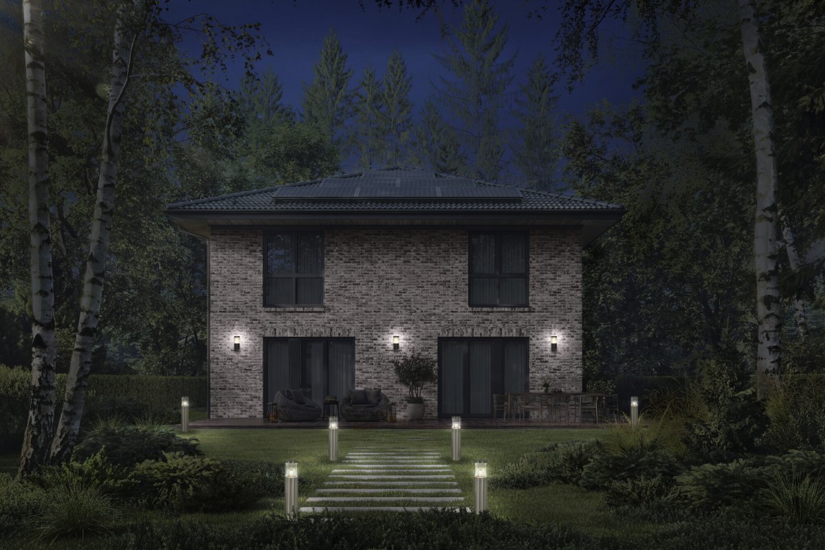 Ebro Gris oscuro lámpara de exterior De Ledvance - Ebro es una l&aacute;mpara de fachada elegante y robusta que a&ntilde;ade funcionalidad y elegancia a su entrada.