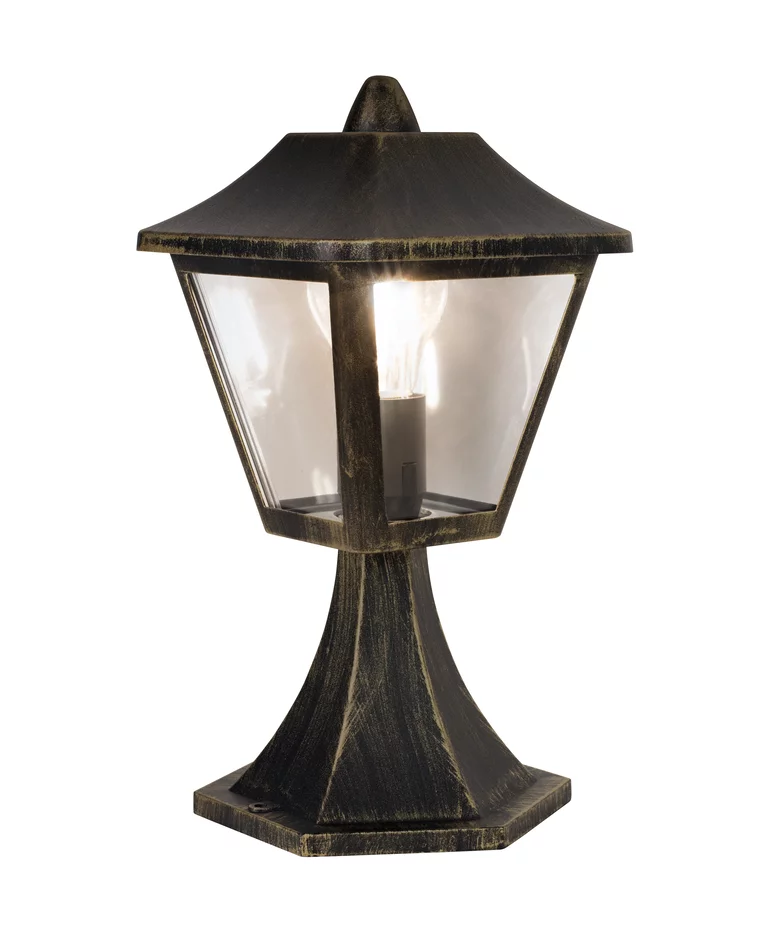 Tradition 32cm Negro/dorado De Ledvance - Tradition es un elegante farol de puerta con un dise&ntilde;o atemporal en negro y dorado, inspirado en los faroles cl&aacute;sicos.